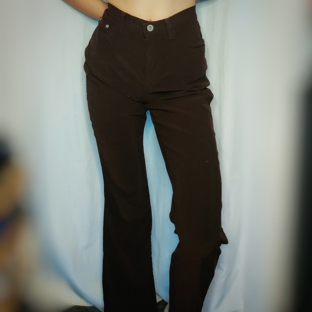 C'EST TOI Brown Flare Bottoms